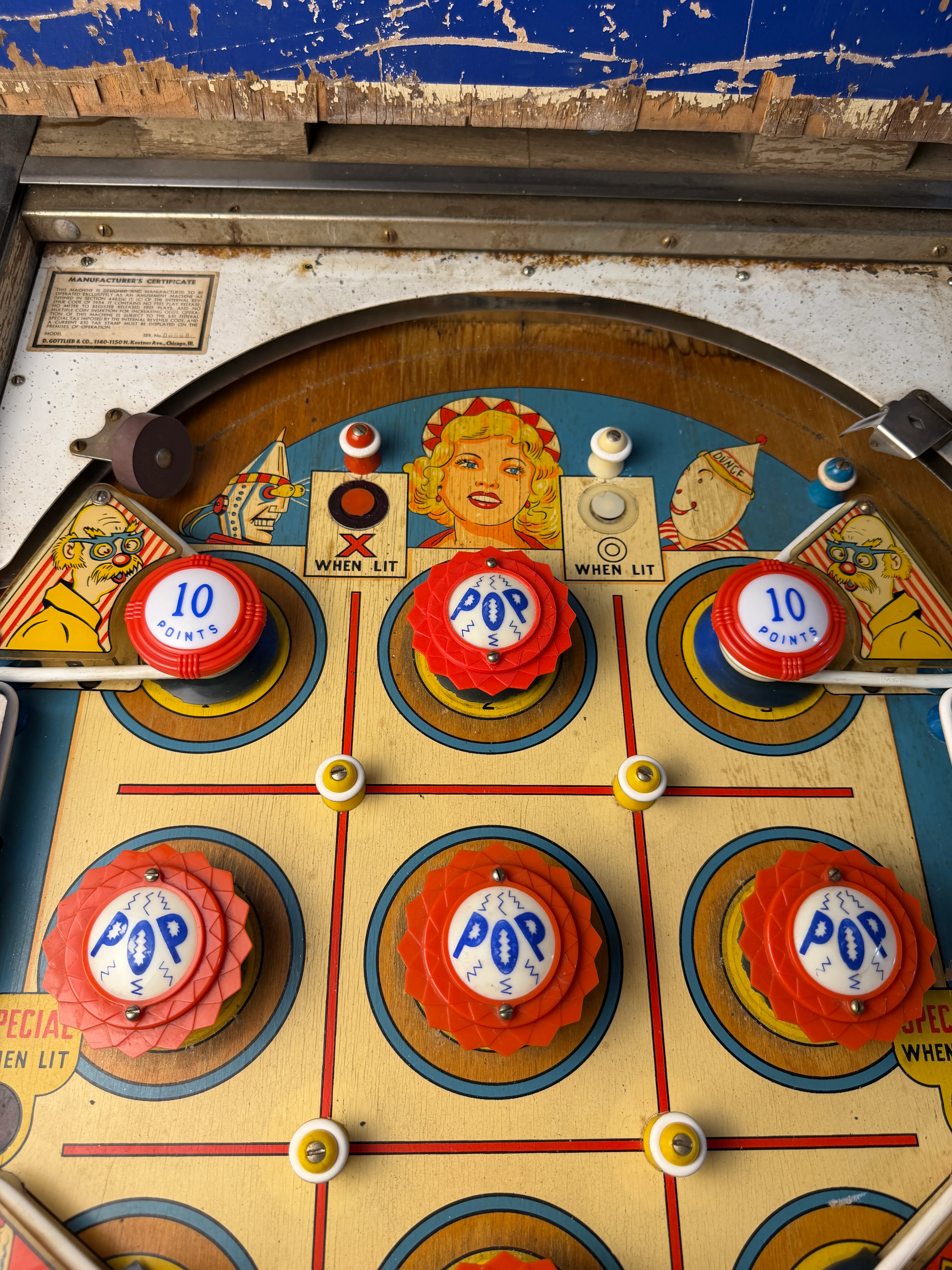 Pop Bumper Topper Reproduction